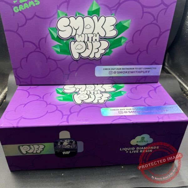 Smoke with Puff 2G Disposable Liquid Diamonds + Live Resin
